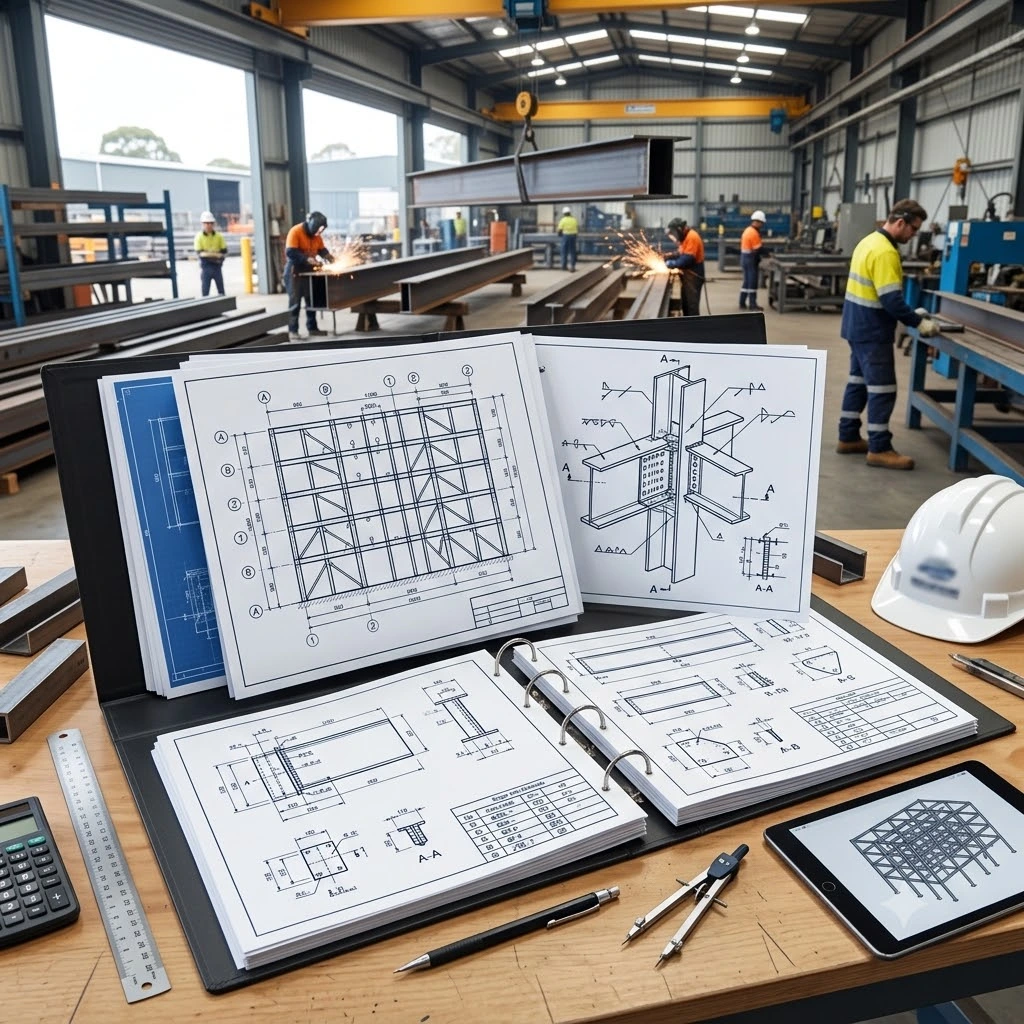 Structural Steel Detailing Shop Drawing Package