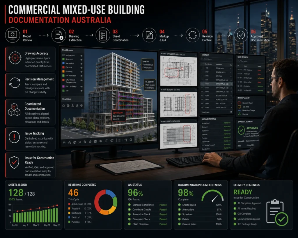 Commercial and mixed-use building construction documentation