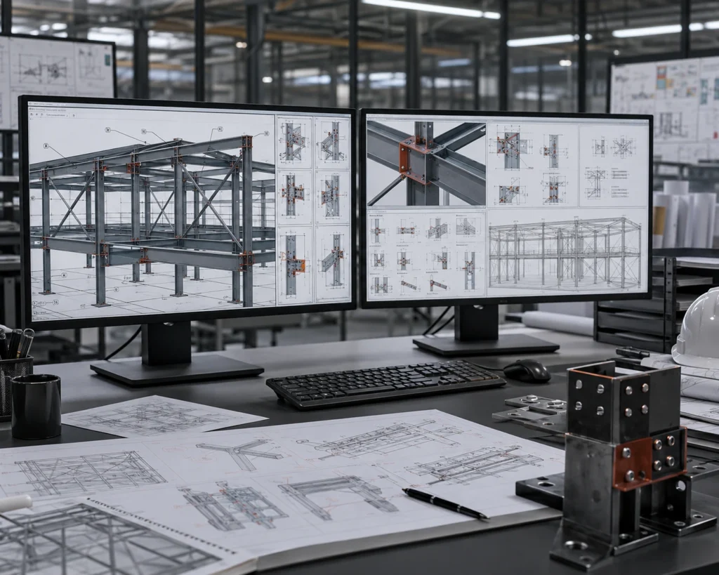 Fabrication shop drawing workflow from model to workshop-ready documentation