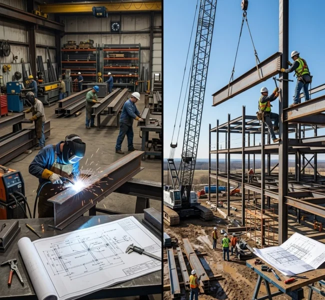 Fabrication Shop Drawings vs Erection Drawings: What Each Team Needs from Steel Detailing