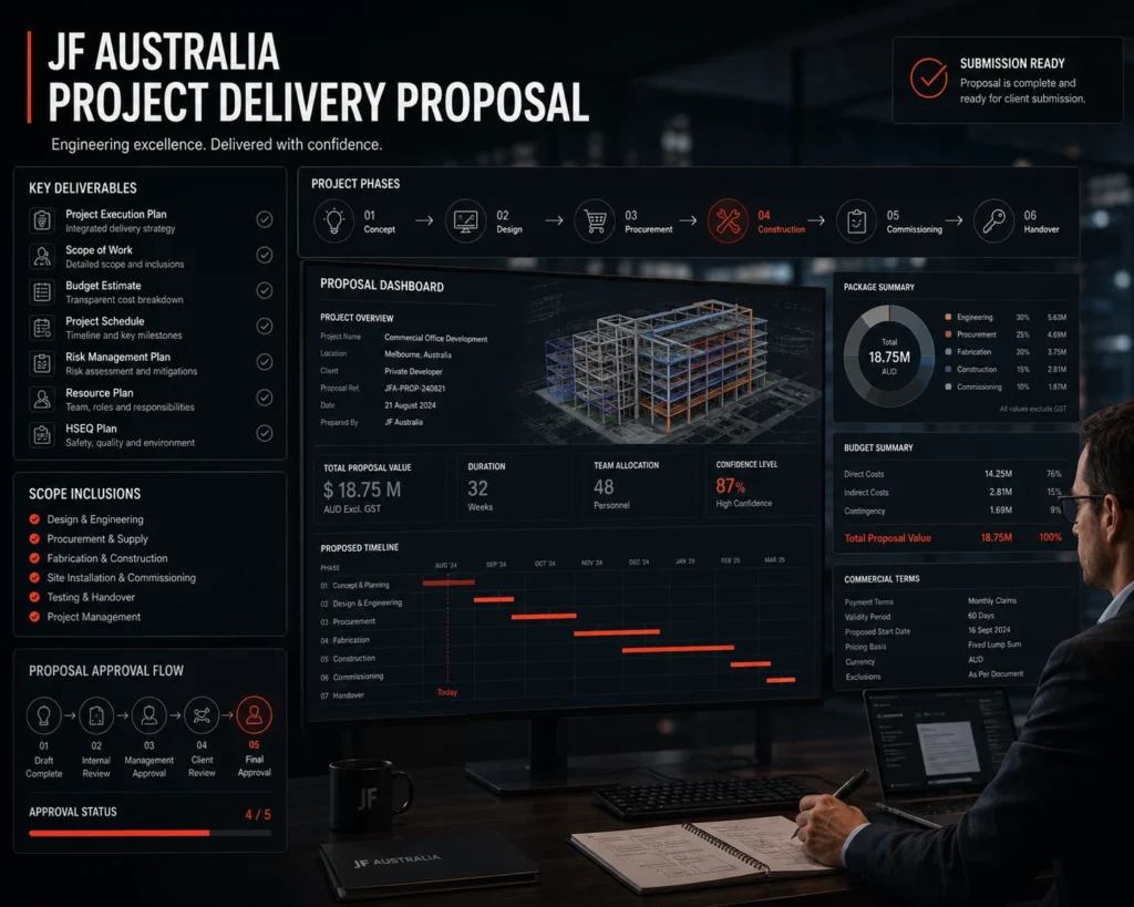 J&F Australia project delivery proposal and next steps